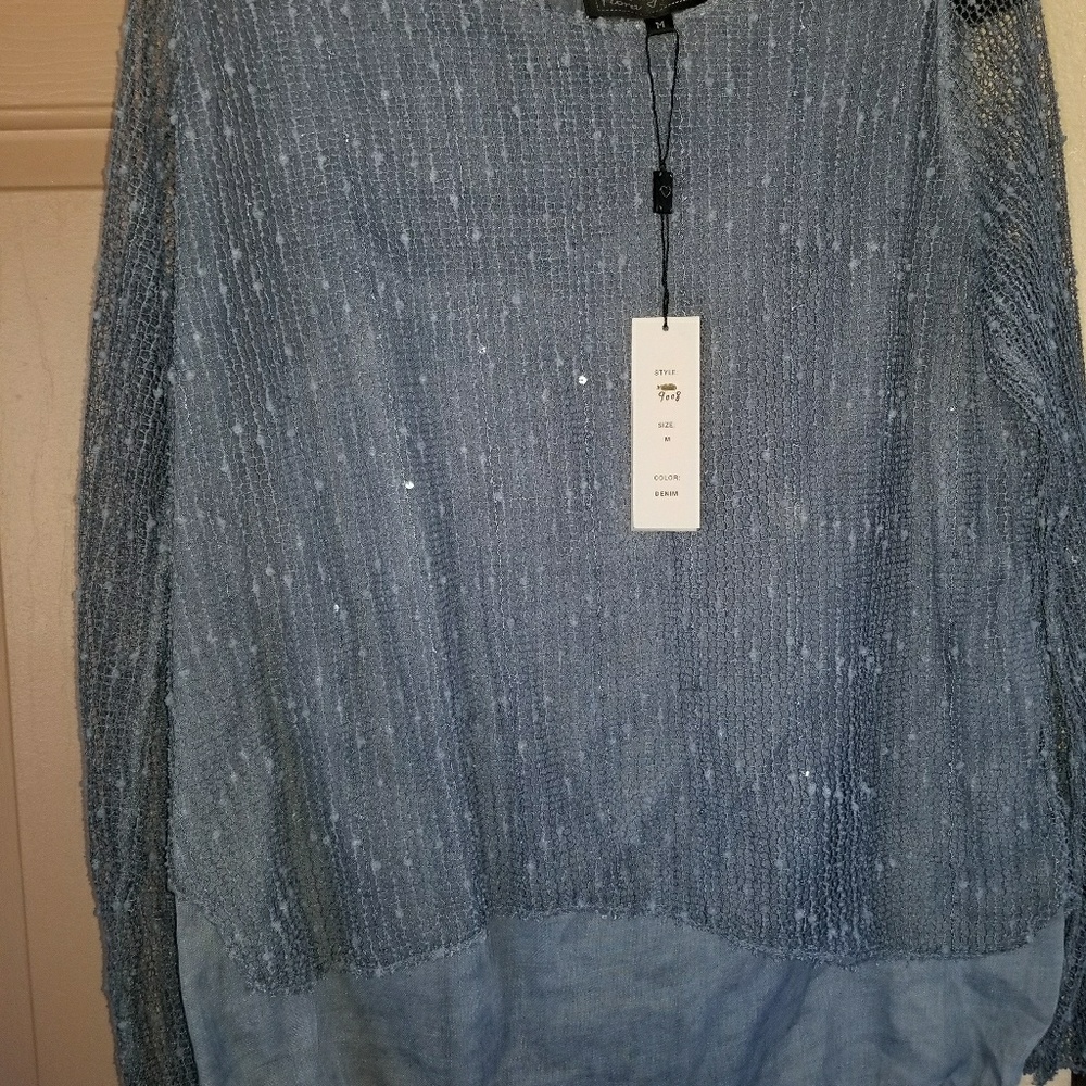 Ladies denim looking tunic